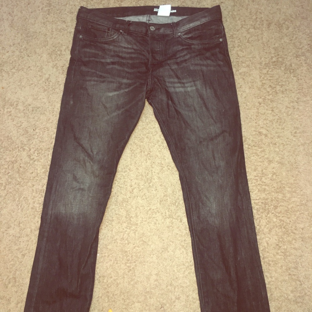 H&M Mens Recycled Fiber Denim Slim Fit 34/32
